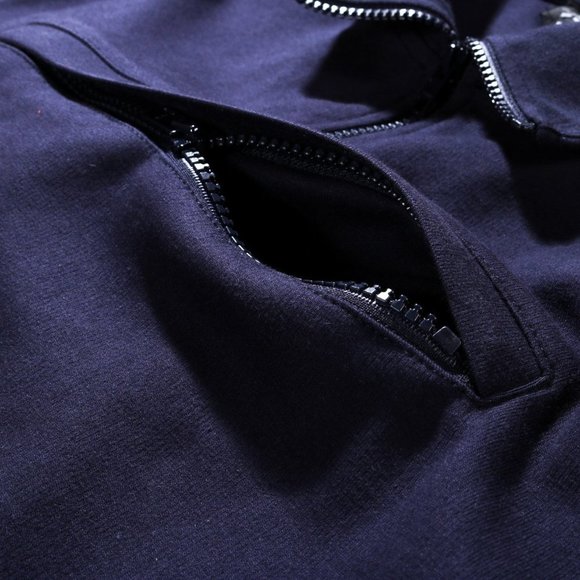 MEN'S A.P.C. BELGRADE SWEATSHIRT Navy Blue Large - Picture 4 of 7